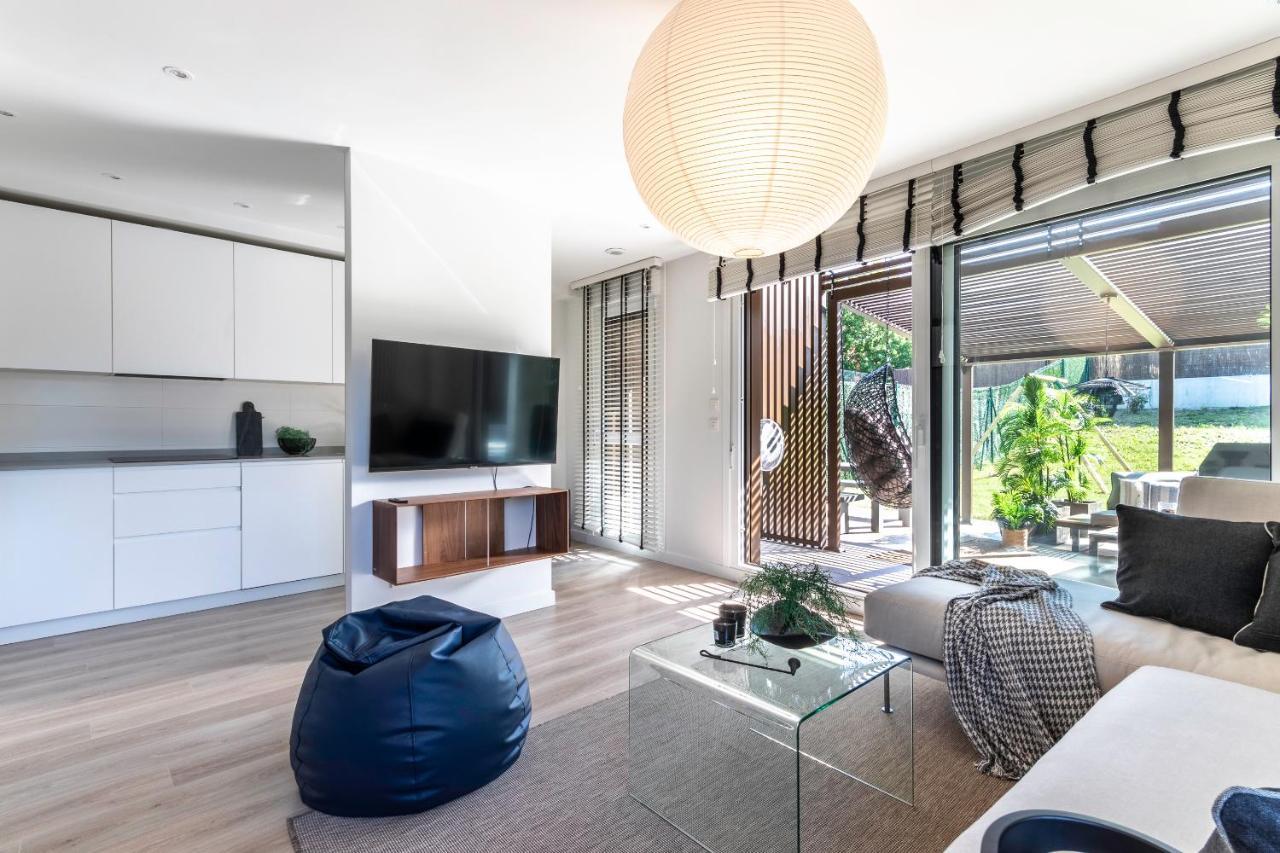 Akomodat En Precioso Y Moderno Con Jardin Y Parking Getxo Eksteriør bilde