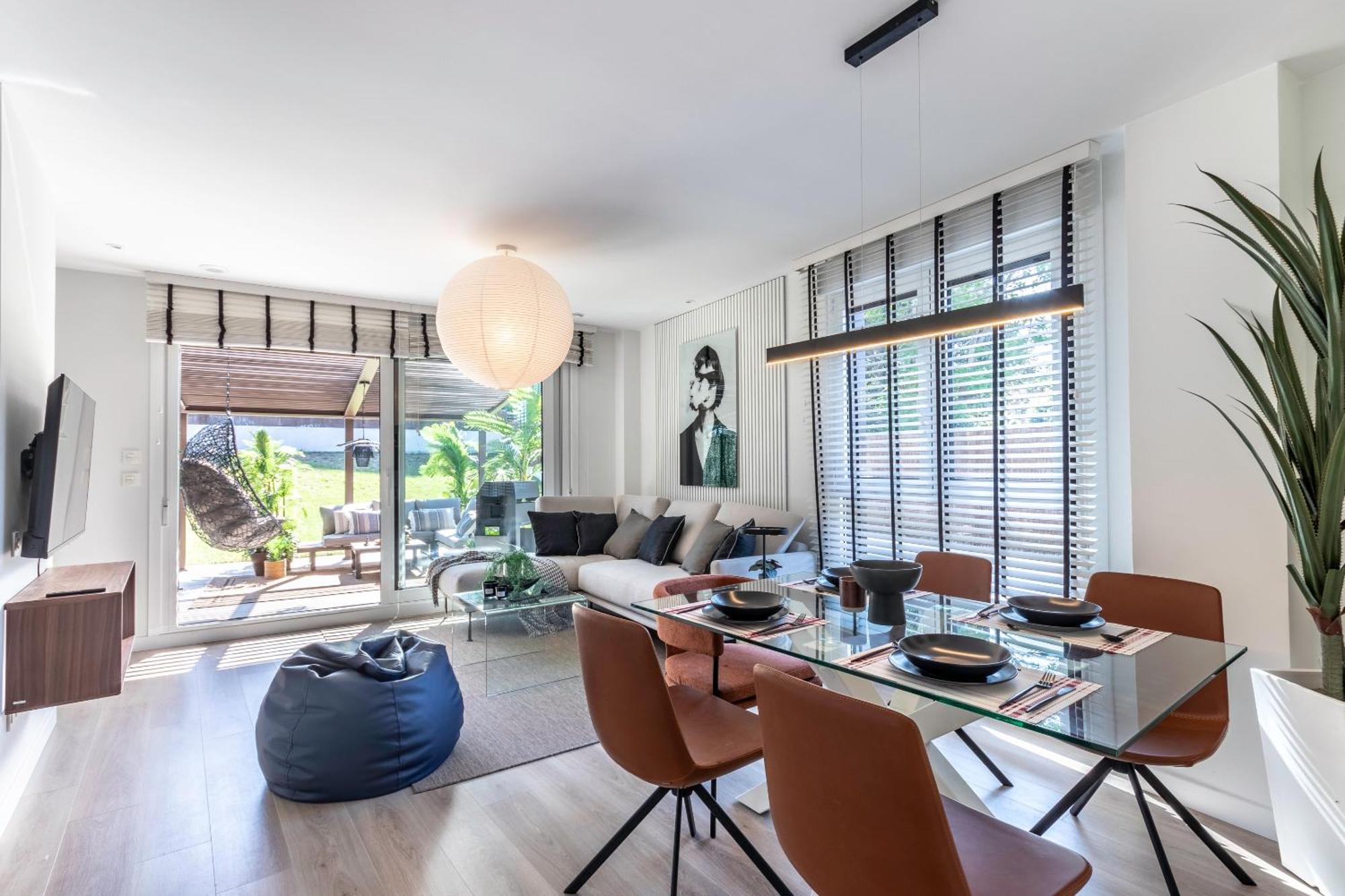 Akomodat En Precioso Y Moderno Con Jardin Y Parking Getxo Eksteriør bilde